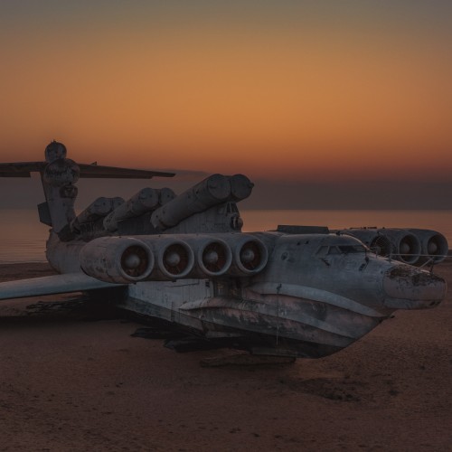 дагестан пейзажный фотограф сергей крылов рассвет каспийское море экраноплан лунь каспийский монстр