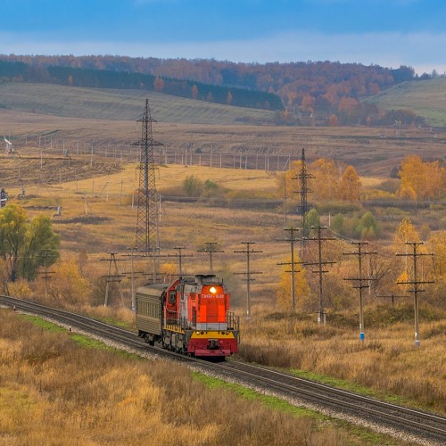 железнодорожный фотограф сергей крылов тепловоз тэм7а поле рабочий поезд ржд корова альметьевск
